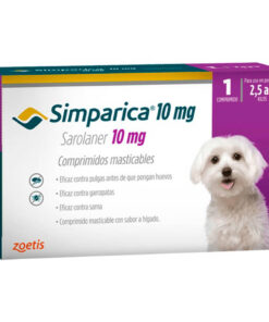 SIMPARICA 10 MG 2.5-5 KG 1 COMPRIMIDO