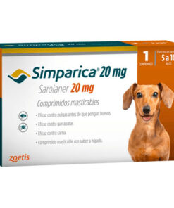 SIMPARICA 20 MG 5-10 KG 1 COMPRIMIDO