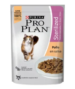 POUCH PRO PLAN GATO STERILIZED POLLO 85 G