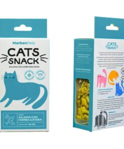 CATS SNACK SALMON Y HIERBA GATERA 80 GRM