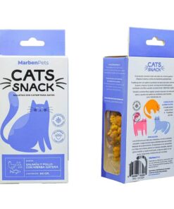 CATS SNACK SALMON Y POLLO CON HIERBA GATERA 80 GRM