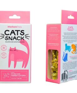 CATS SNACK ATUN Y HIERBA GATERA 80 GRM