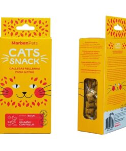 CATS SNACK SALMON Y POLLO 80 GRM
