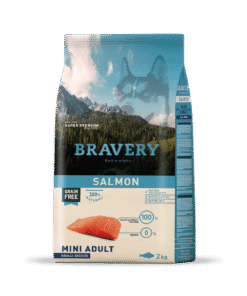 Bravery mini adulto small 2 kg salmon