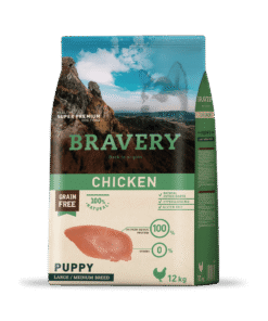 Bravery puppy medium / large 12 kg pollo