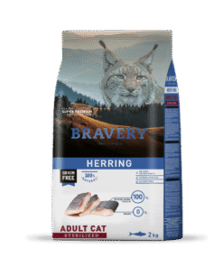 Bravery cat sterilized 2 kg arenque*
