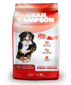 Gran campeon carne, pollo y cereales 21 kg