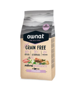 Ownat Cat Sterilized 8 Kg Grain Free