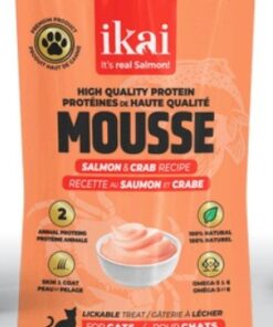 Pouch mousse ikai salmon cangrejo gato 60 grm