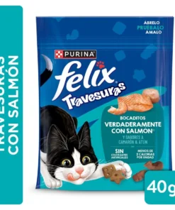 Felix travesuras bocadito salmon camaron atun 40gm